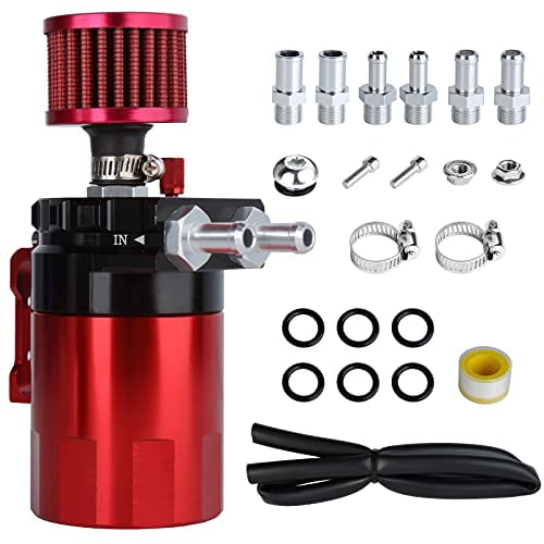 High quality Metal+plastic Engine Oil Separator Catch Reservoir Tank Can Baffled High quality Metal+plastic Engine Oil Separator Catch Reservoir Tank Can Baffled